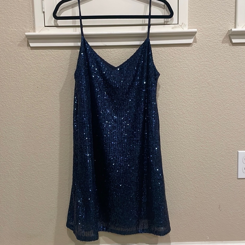 Banana Republic Sequined Dress Navy size 12